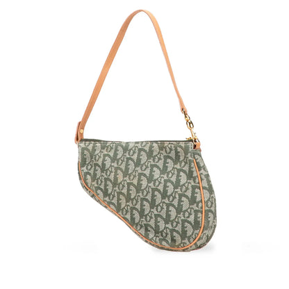 Dior Mini Diorissimo Canvas Saddle Pochette