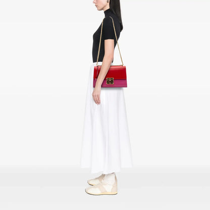 Gucci Medium Bicolor Leather Padlock Shoulder Bag