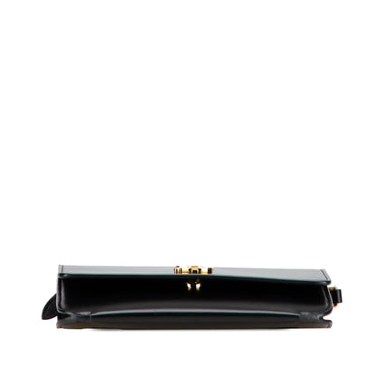 Burberry Mini Leather TB Monogram Flat Crossbody