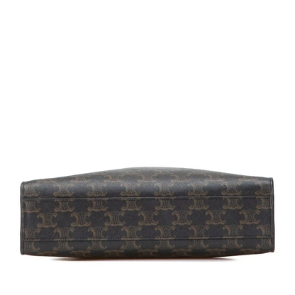 Celine Small Triomphe Coated Canvas Vertical Cabas Tote