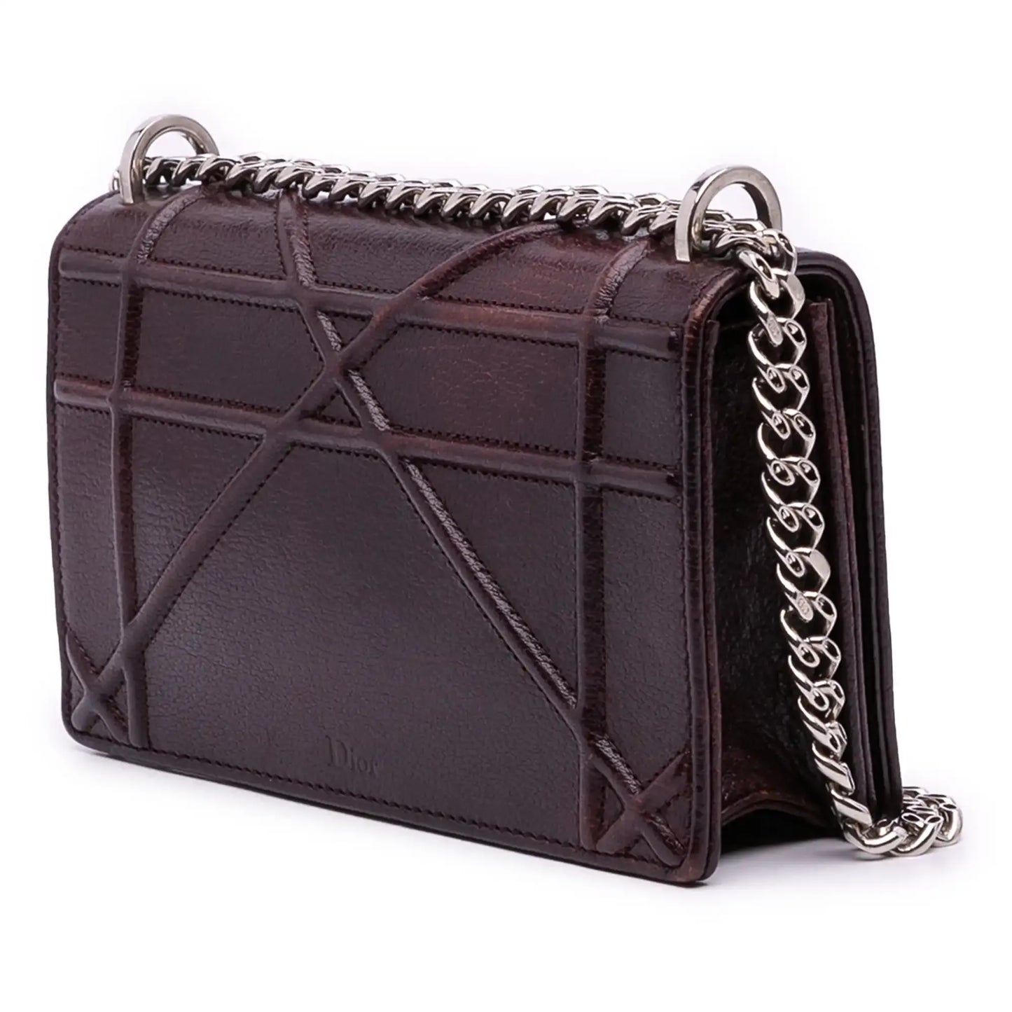 Dior Mini Grained Calfskin Diorama Flap