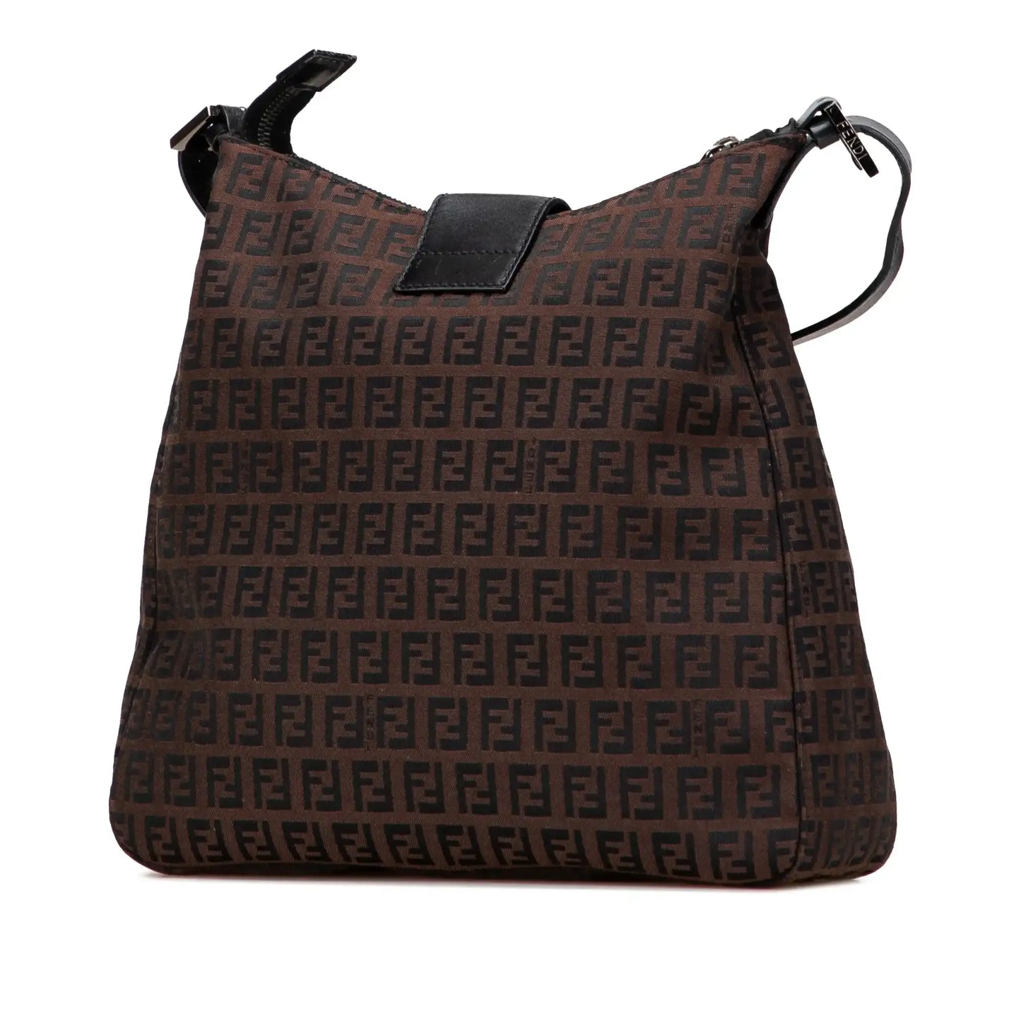 Fendi Zucchino Canvas Shoulder Bag
