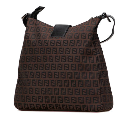 Fendi Zucchino Canvas Shoulder Bag