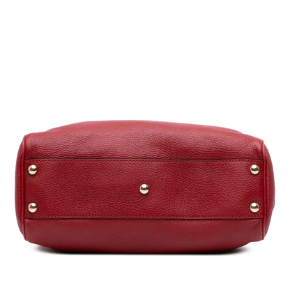 Gucci Small Calfskin Bamboo Shopper Satchel