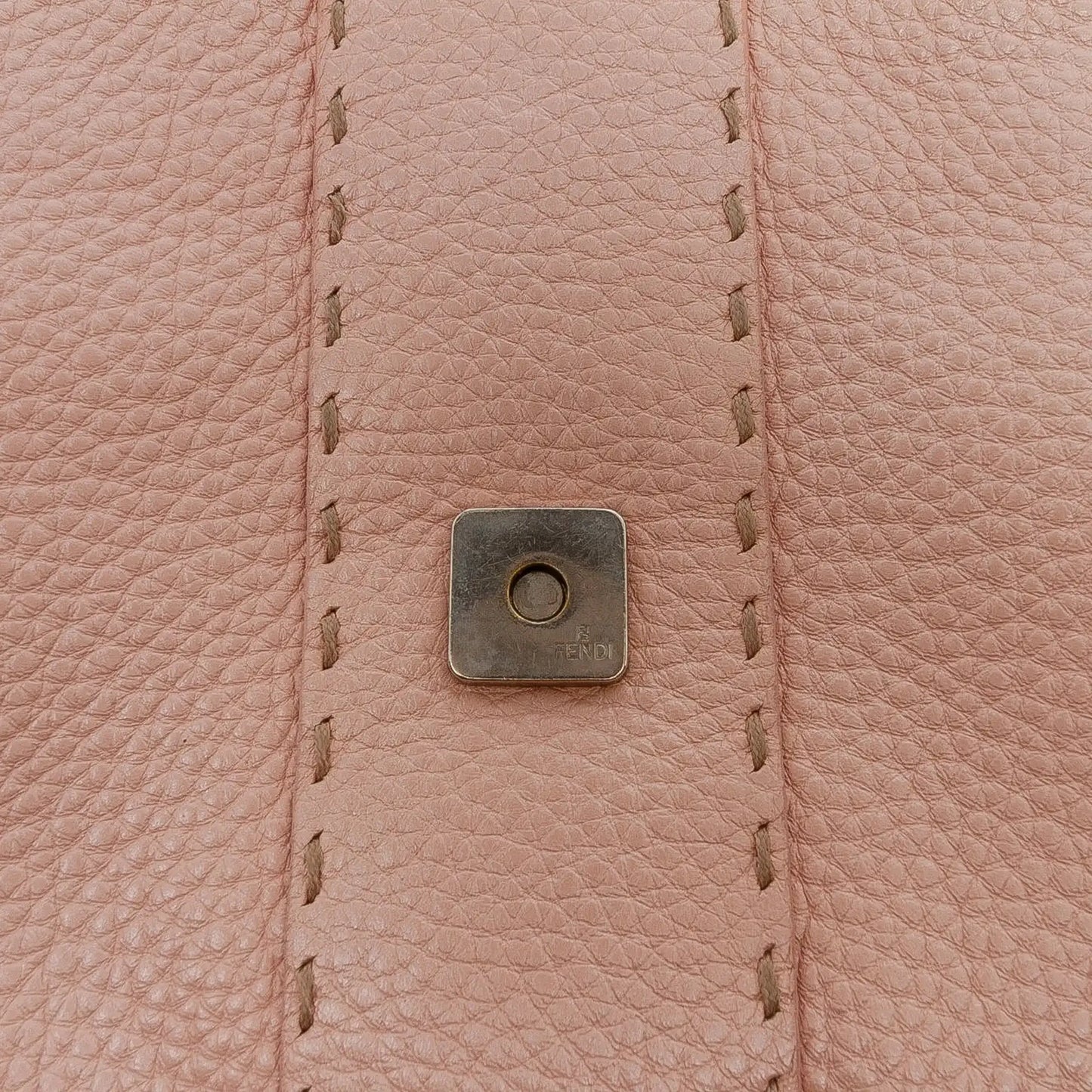 Fendi Leather Selleria Shoulder Bag