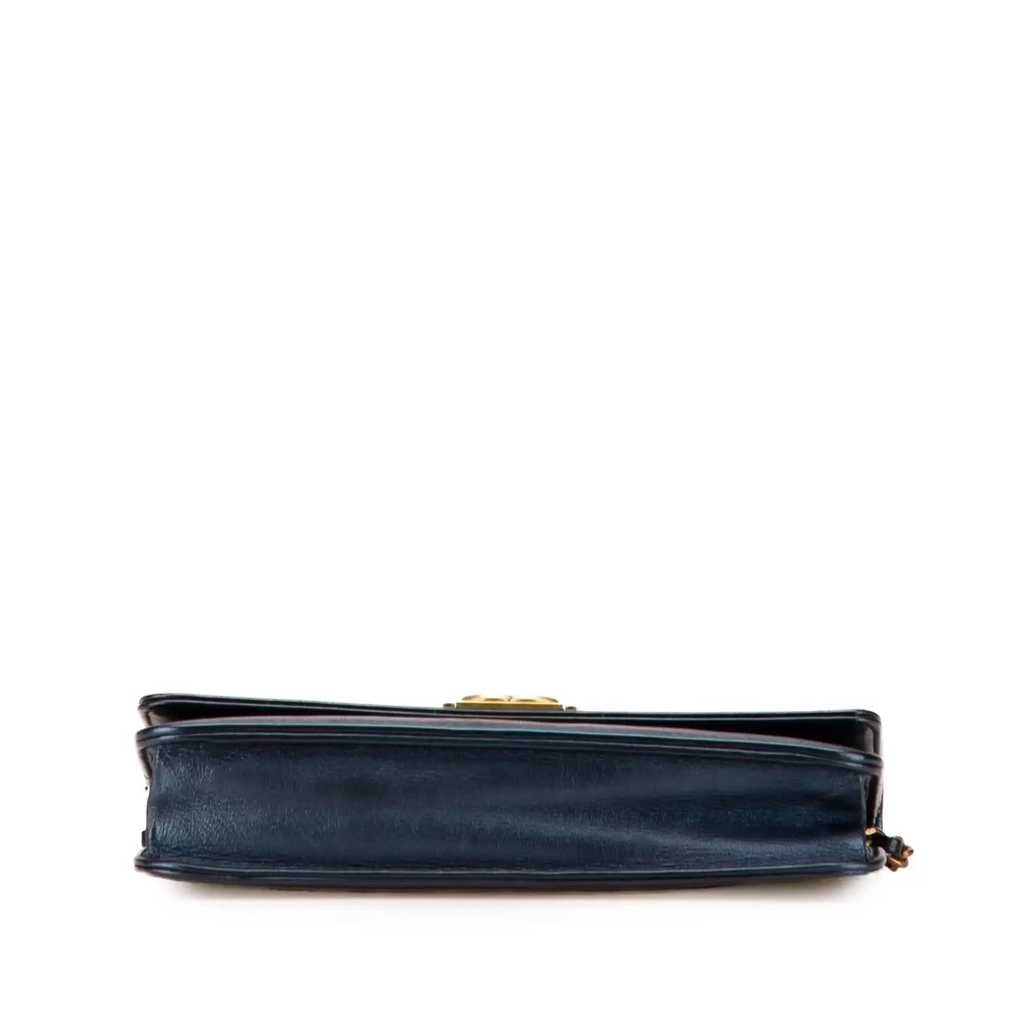 Chanel Calfskin Double Stitch Boy Wallet On Chain