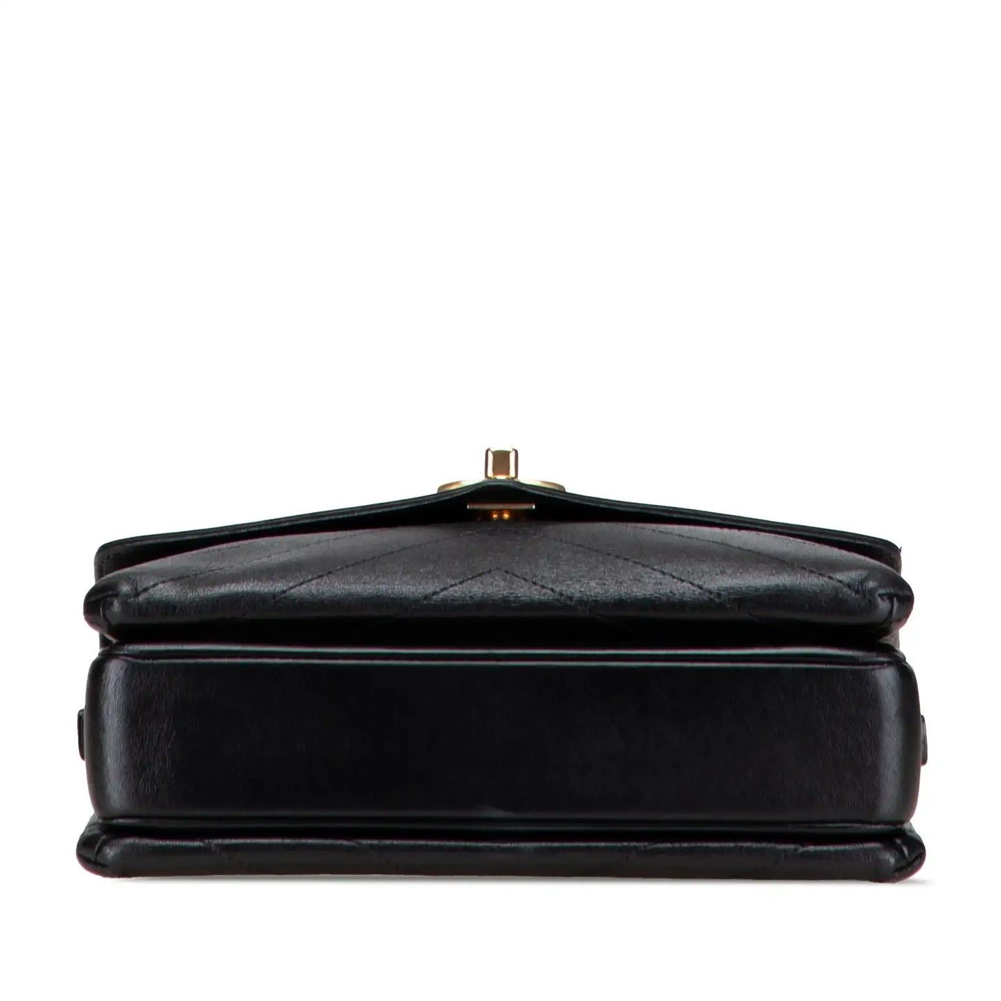 Chanel Small Chevron Lambskin Stitched Envelope Flap