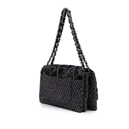 Chanel Large Tweed and Sequin Icons 3 Accordion Flap