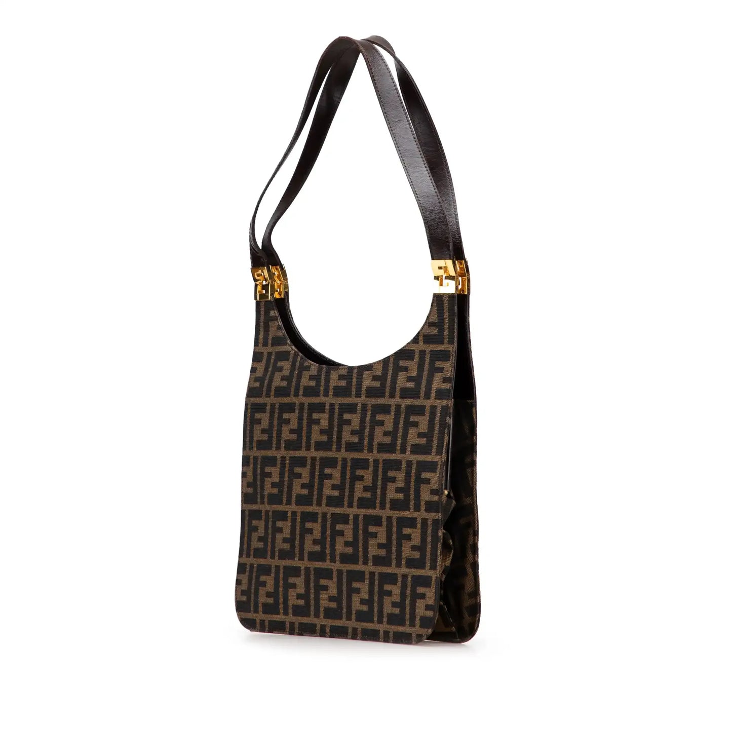 Fendi Zucca Canvas Shoulder Bag