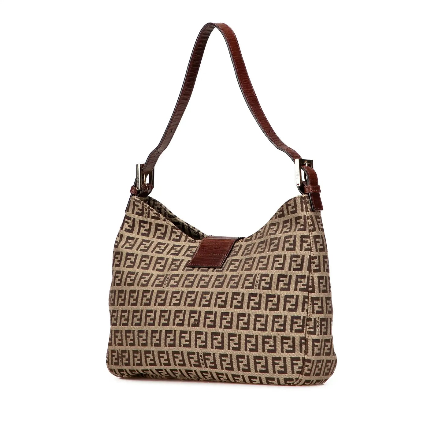 Fendi Zucchino Canvas Shoulder Bag