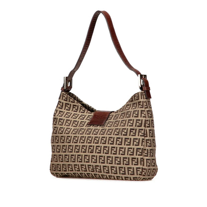 Fendi Zucchino Canvas Shoulder Bag