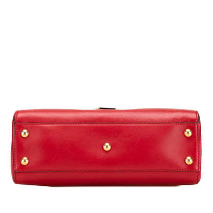 Gucci Leather Sylvie Web Top Handle Satchel