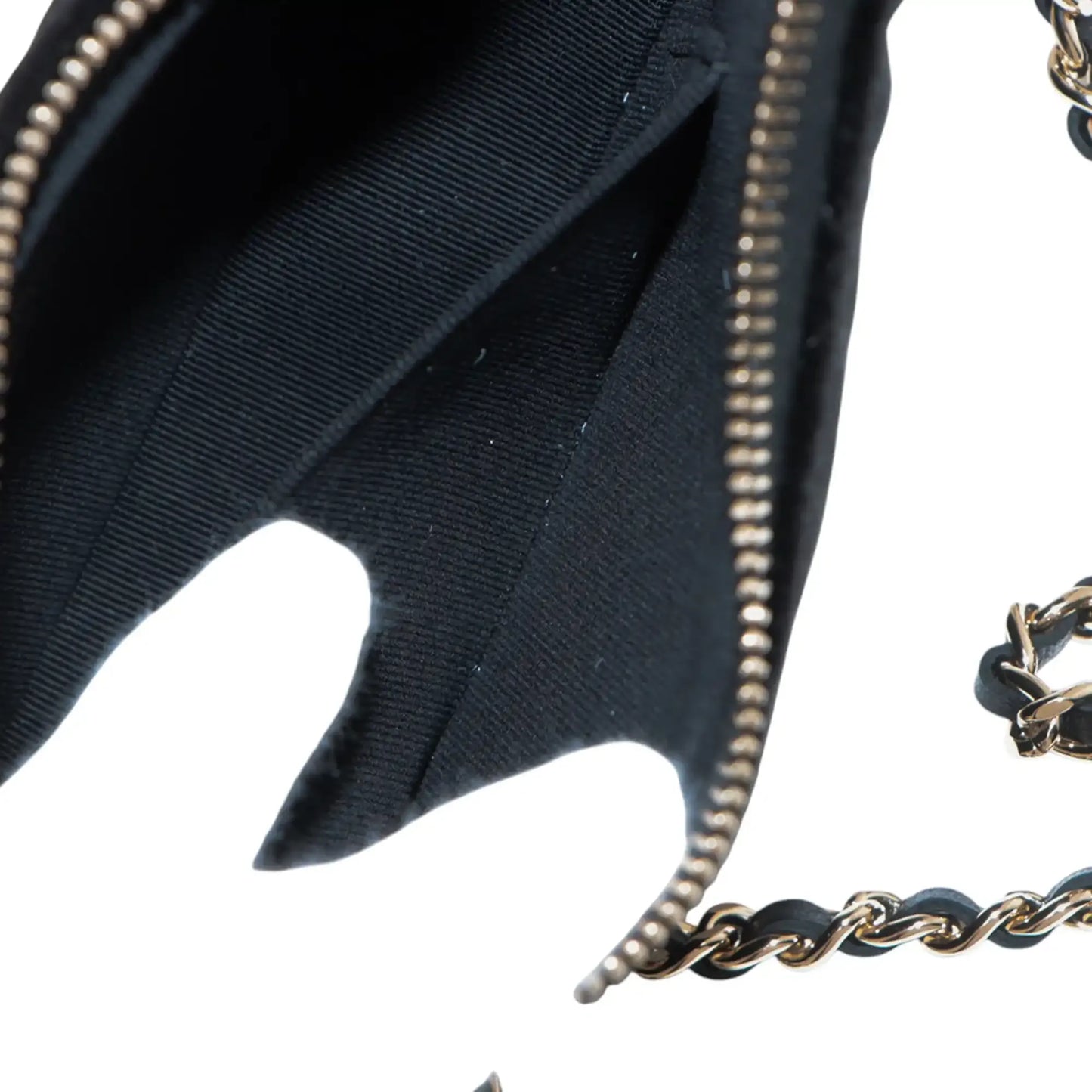 Chanel CC Quilted Velour Half Moon Chain Crossbody