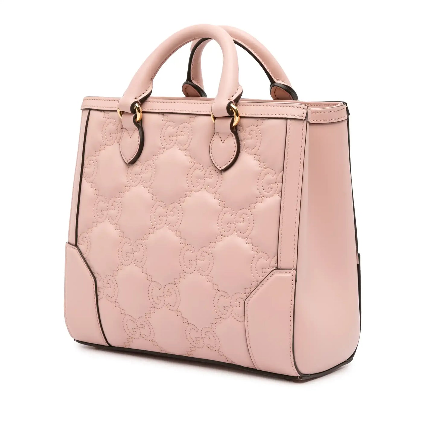 Gucci Mini GG Matelasse Leather Top Handle Bag