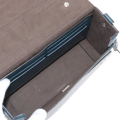 Fendi Studded Leather Soft Trunk Baguette Satchel