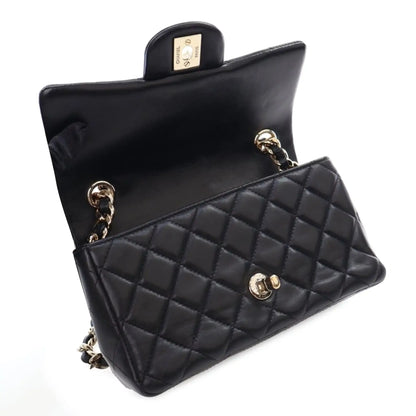 Chanel Mini Rectangular Classic Lambskin Coco Charms Single Flap