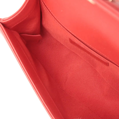 Chanel Small Straw and Lambskin Boy Flap