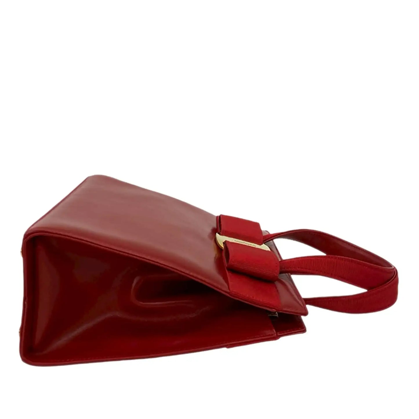 Ferragamo Leather Vara Bow Satchel