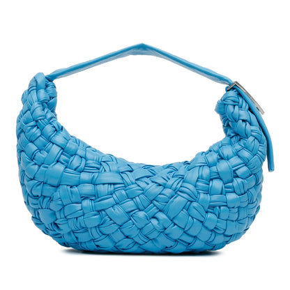 Bottega Veneta Paper Calfskin Intrecciato Banana Hobo Bag