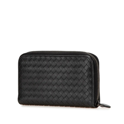 Bottega Veneta Nappa Intrecciato Zip Around Long Wallet