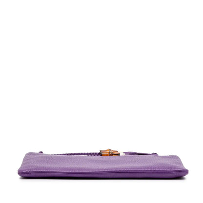 Gucci Calfskin Bamboo Clutch