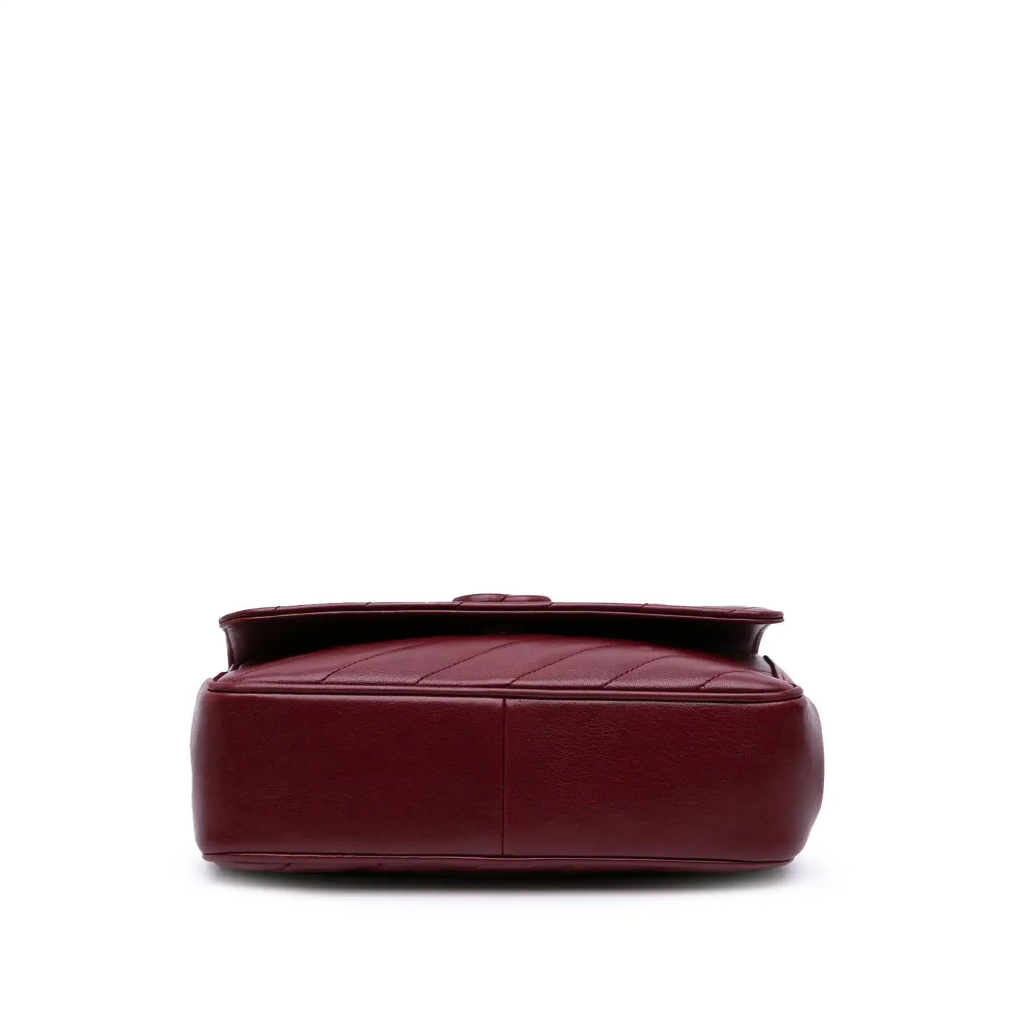 Chanel Diagonal Quilted Lambskin CC Signature Flap