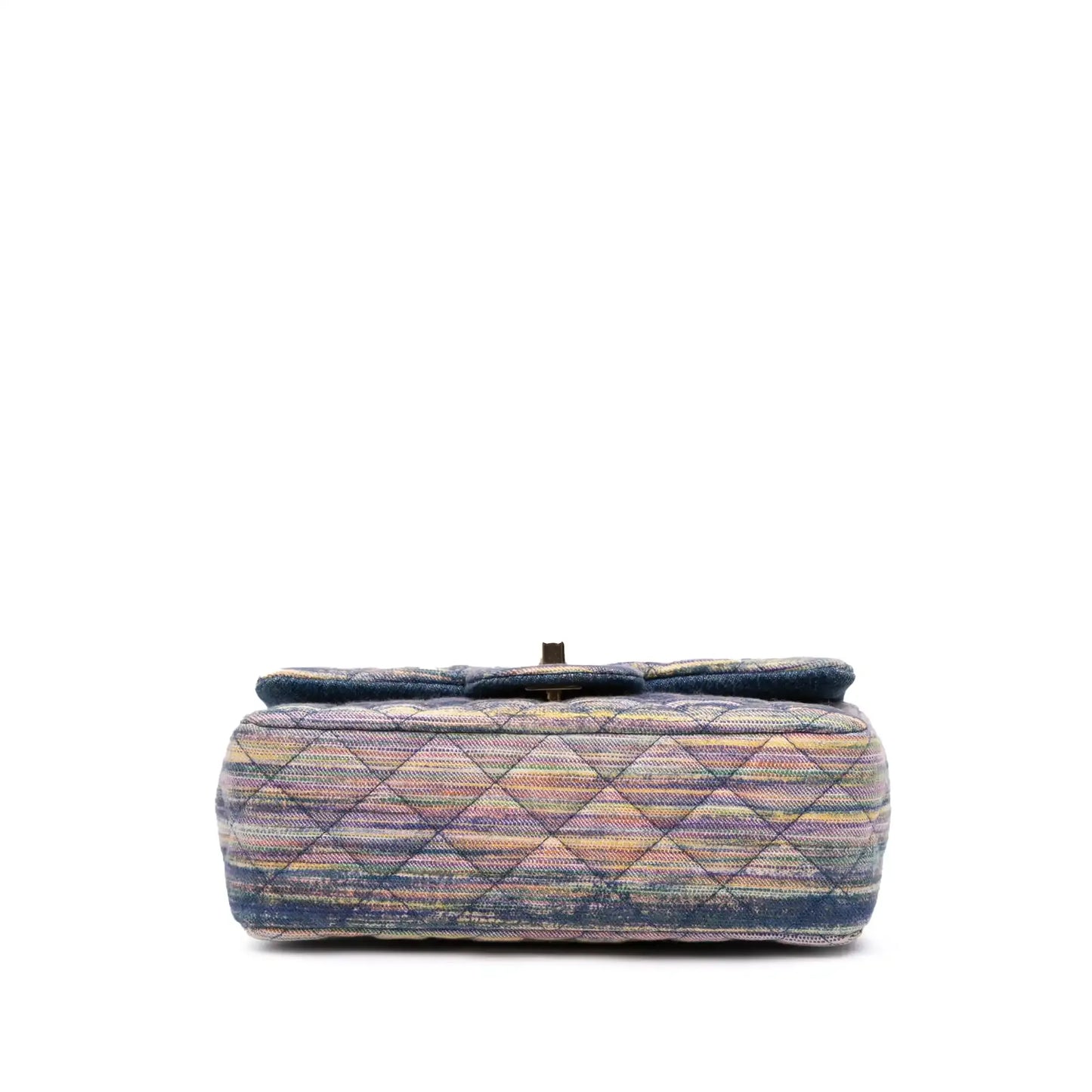 Chanel Mini Rectangular Multicolor Classic Denim Single Flap