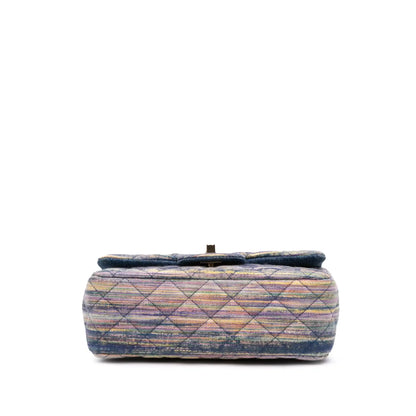 Chanel Mini Rectangular Multicolor Classic Denim Single Flap