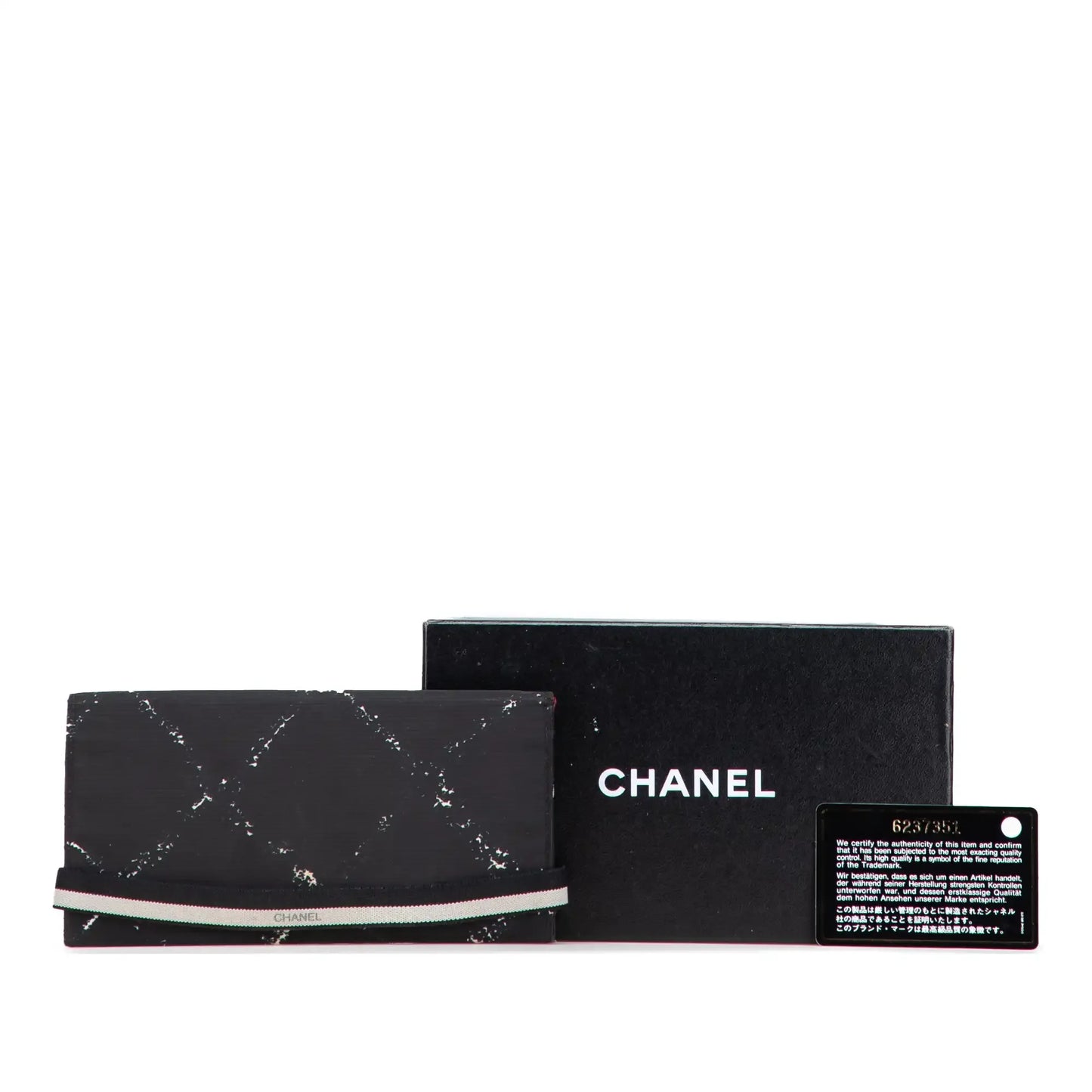 Chanel Old Travel Line Nylon Bifold Long Wallet