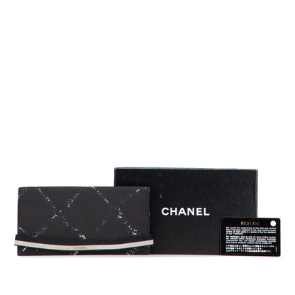 Chanel Old Travel Line Nylon Bifold Long Wallet