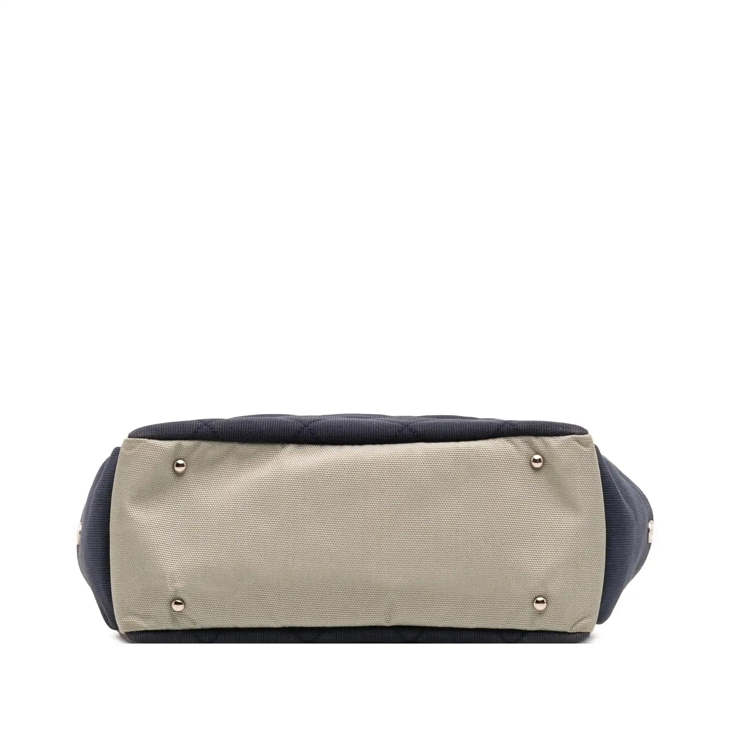 Chanel Large Bicolor Quilted Canvas Paris Biarritz Tote
