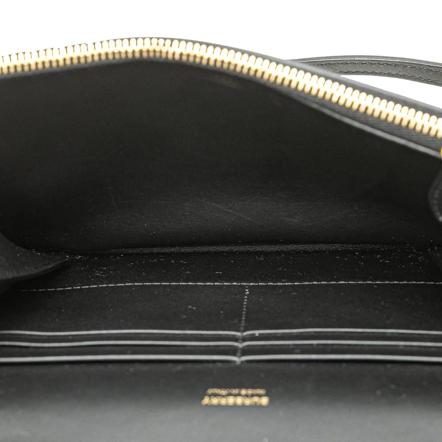 Burberry Mini Leather TB Monogram Flat Crossbody