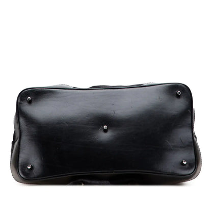 Burberry Mega Check Canvas Lowry Satchel