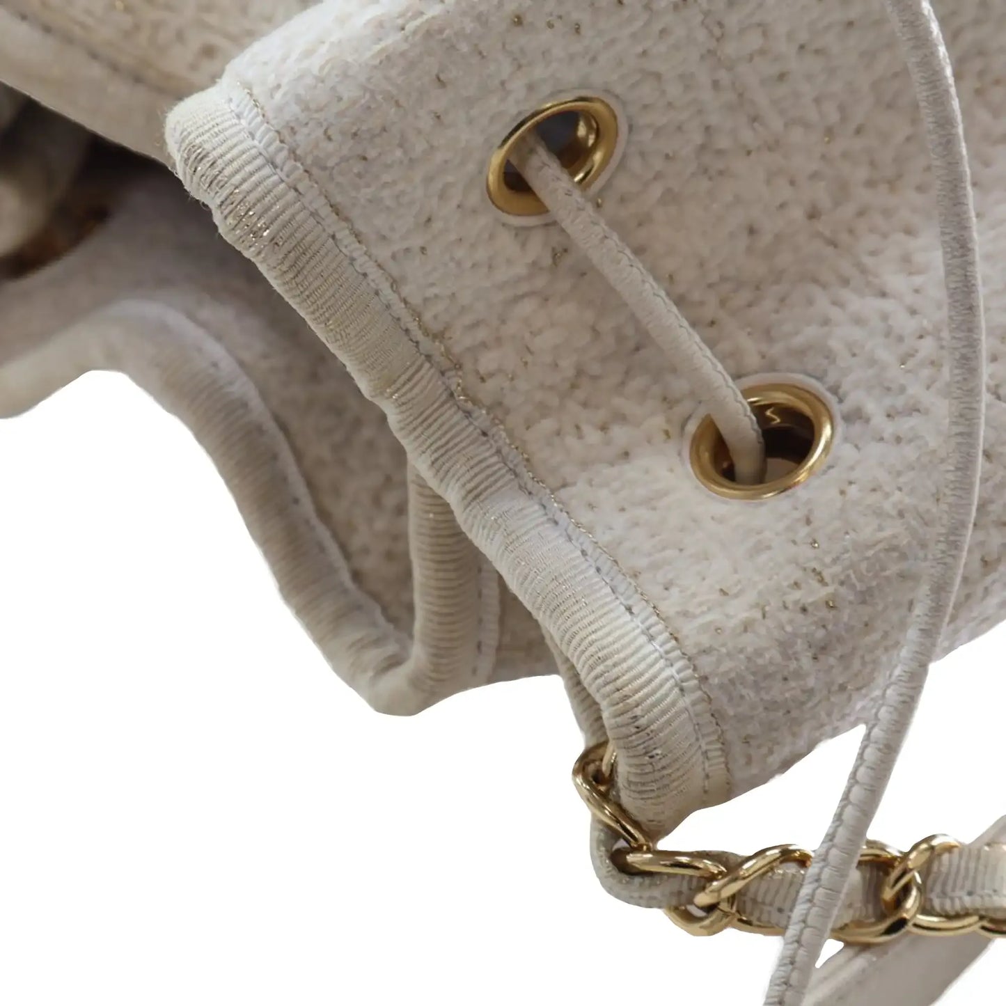 Chanel Small Tweed Deauville Drawstring Bucket Bag