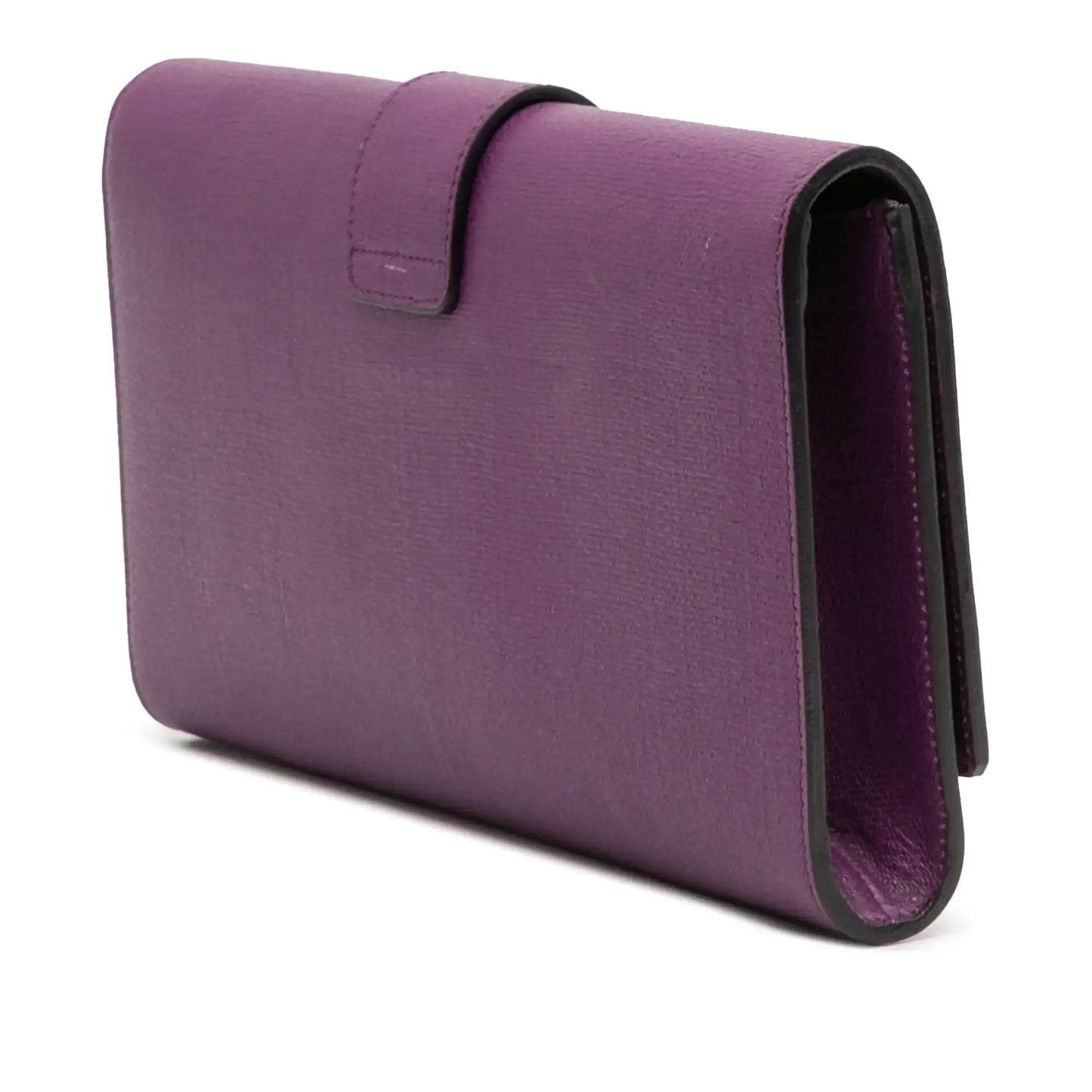 Saint Laurent Textured Leather Chyc Ligne Clutch