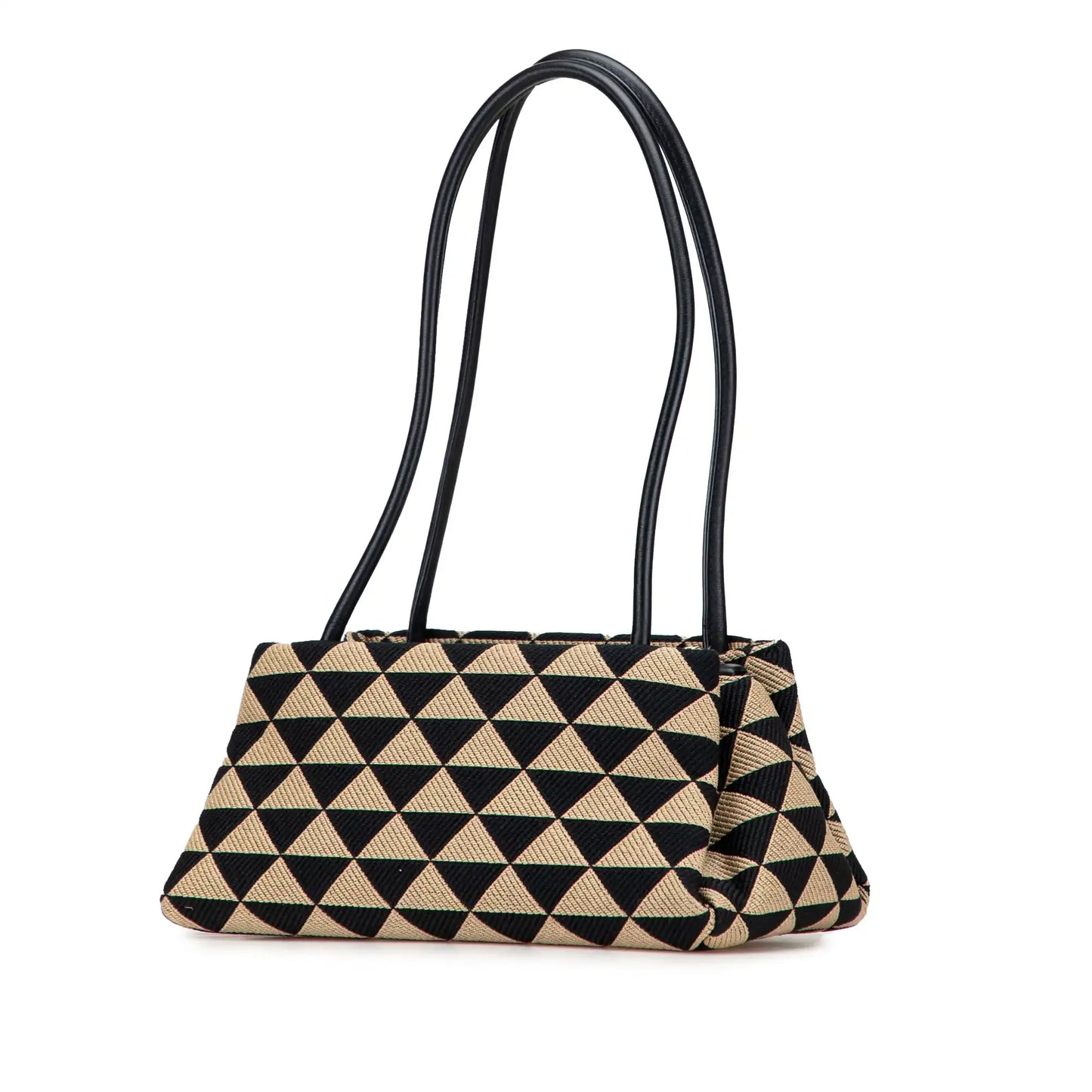 Prada Small Triangolo Symbole Jacquard Embroidered Shoulder Bag