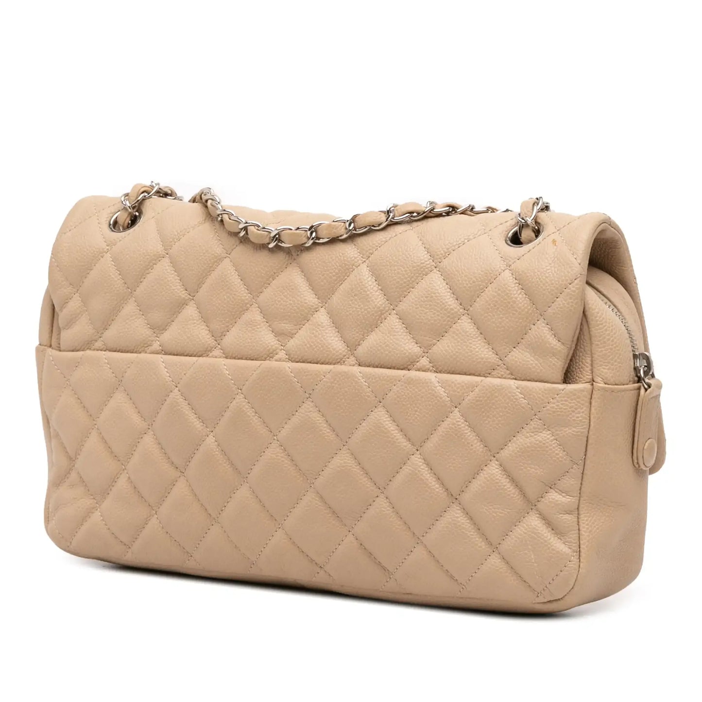 Chanel Jumbo Quilted Caviar Easy Flap