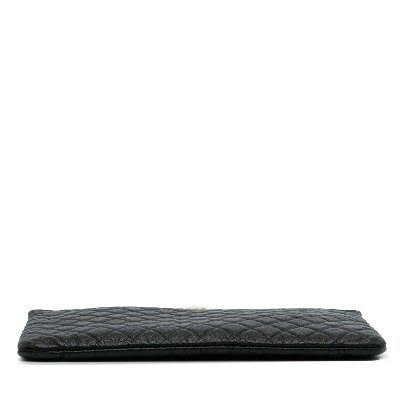 Chanel Large Lambskin Boy O Case Clutch
