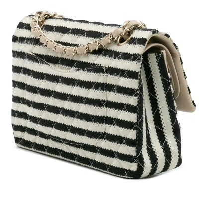 Chanel Medium Classic Jersey Coco Sailor Double Flap