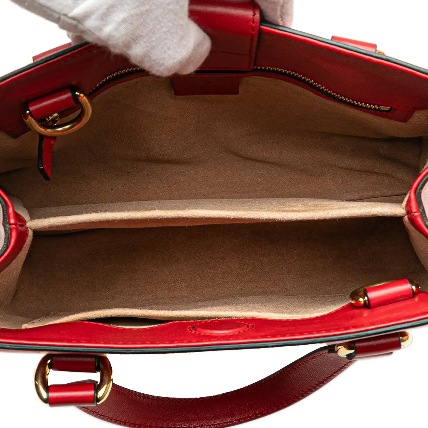 Gucci Leather Sylvie Web Top Handle Satchel