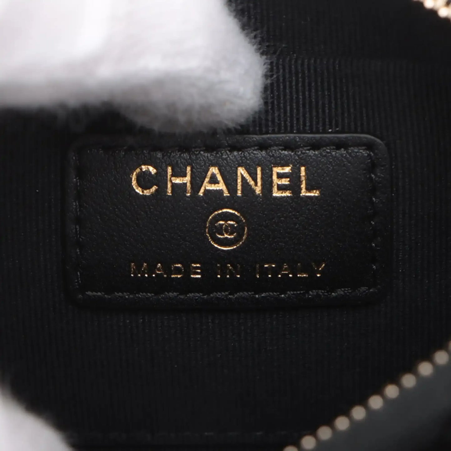 Chanel CC Quilted Velour Half Moon Chain Crossbody