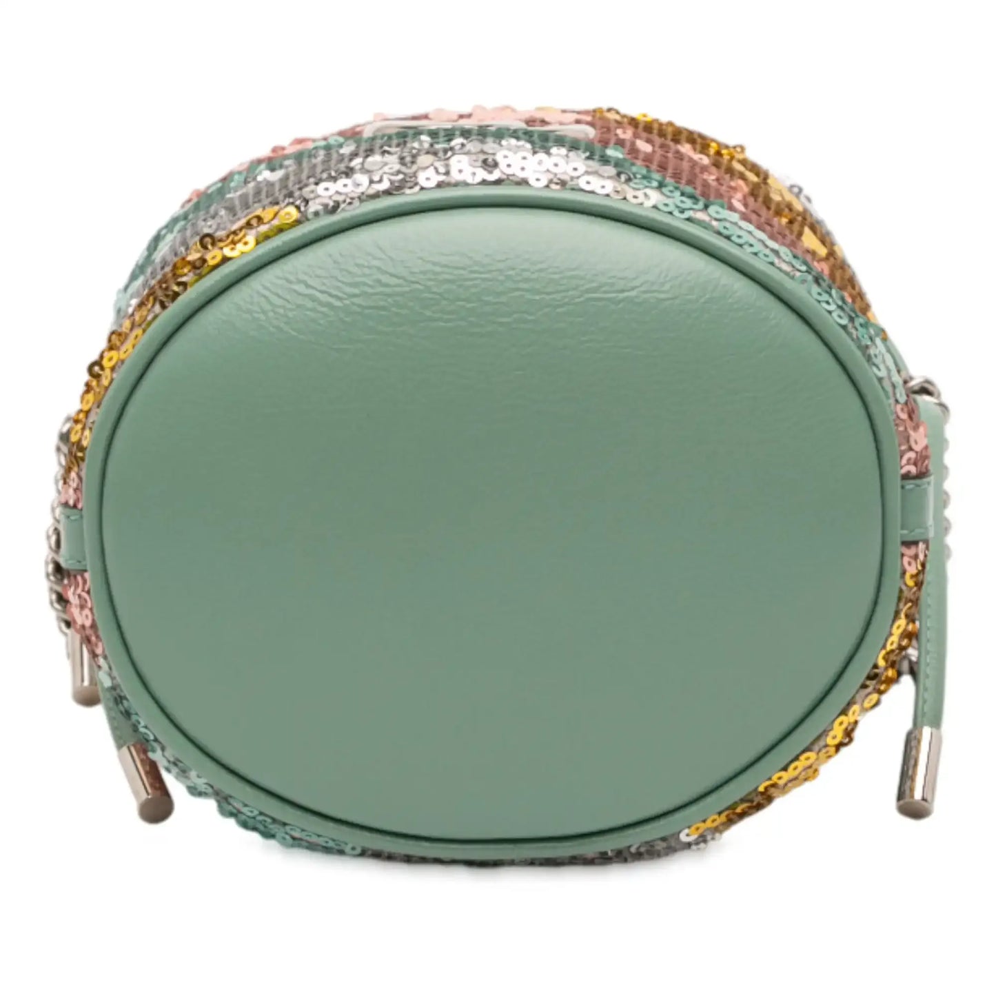 Gucci Small GG Marmont Sequined Diagonal Matelasse Leather Bucket Bag