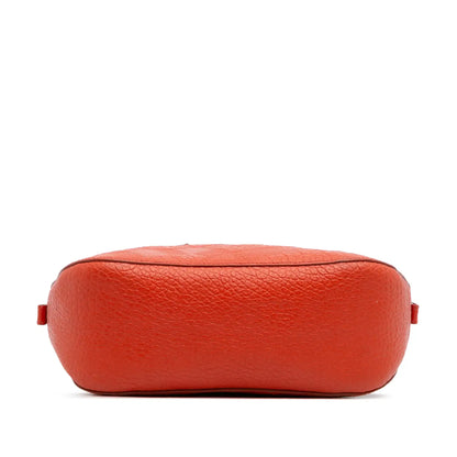 Burberry Small Heritage Grain Check Embossed Leather Orchard Bowling Bag