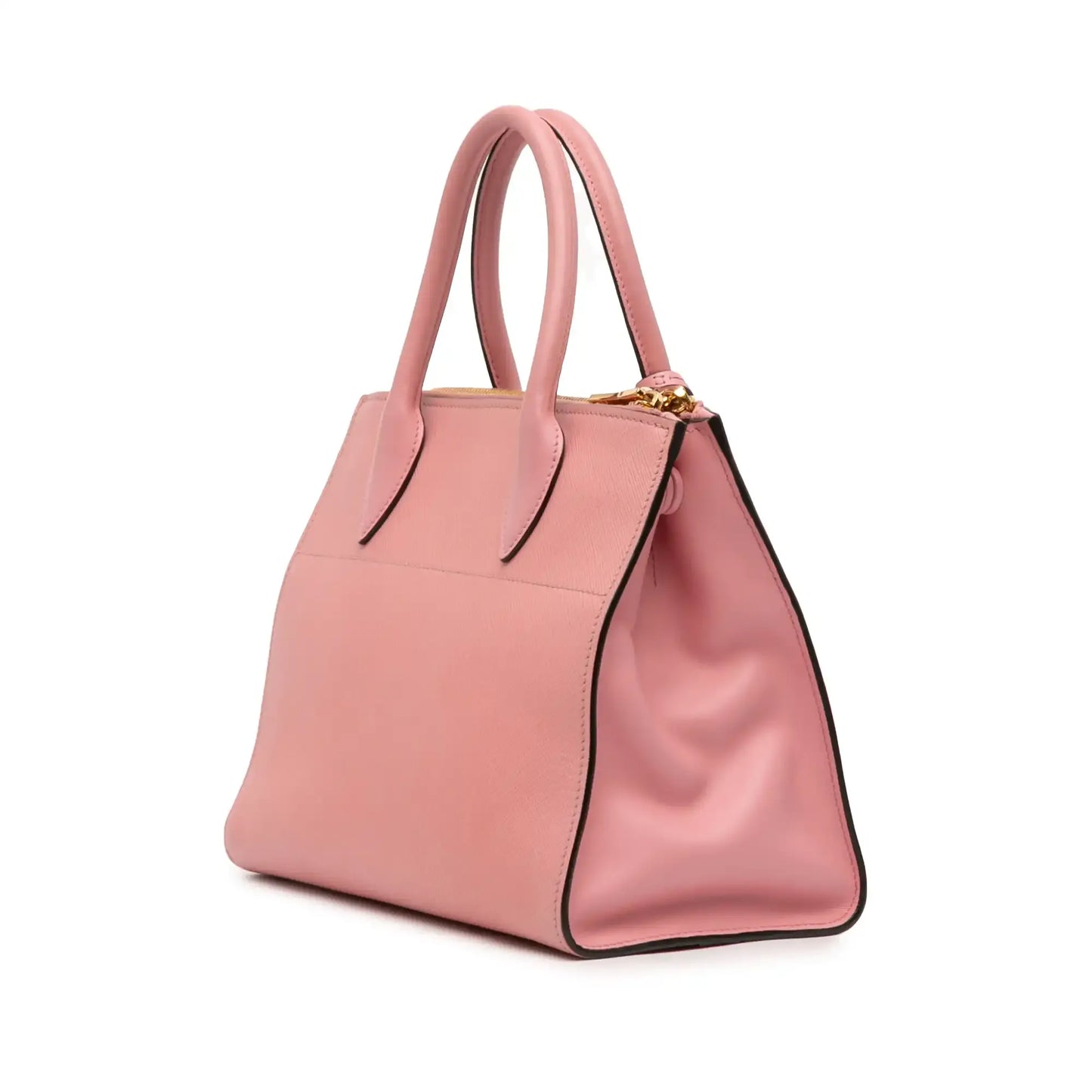 Prada City Calf Trimmed Saffiano Greche Paradigme Bag