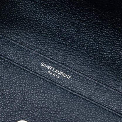 Saint Laurent Small Grained Calfskin Monogram Sunset Crossbody