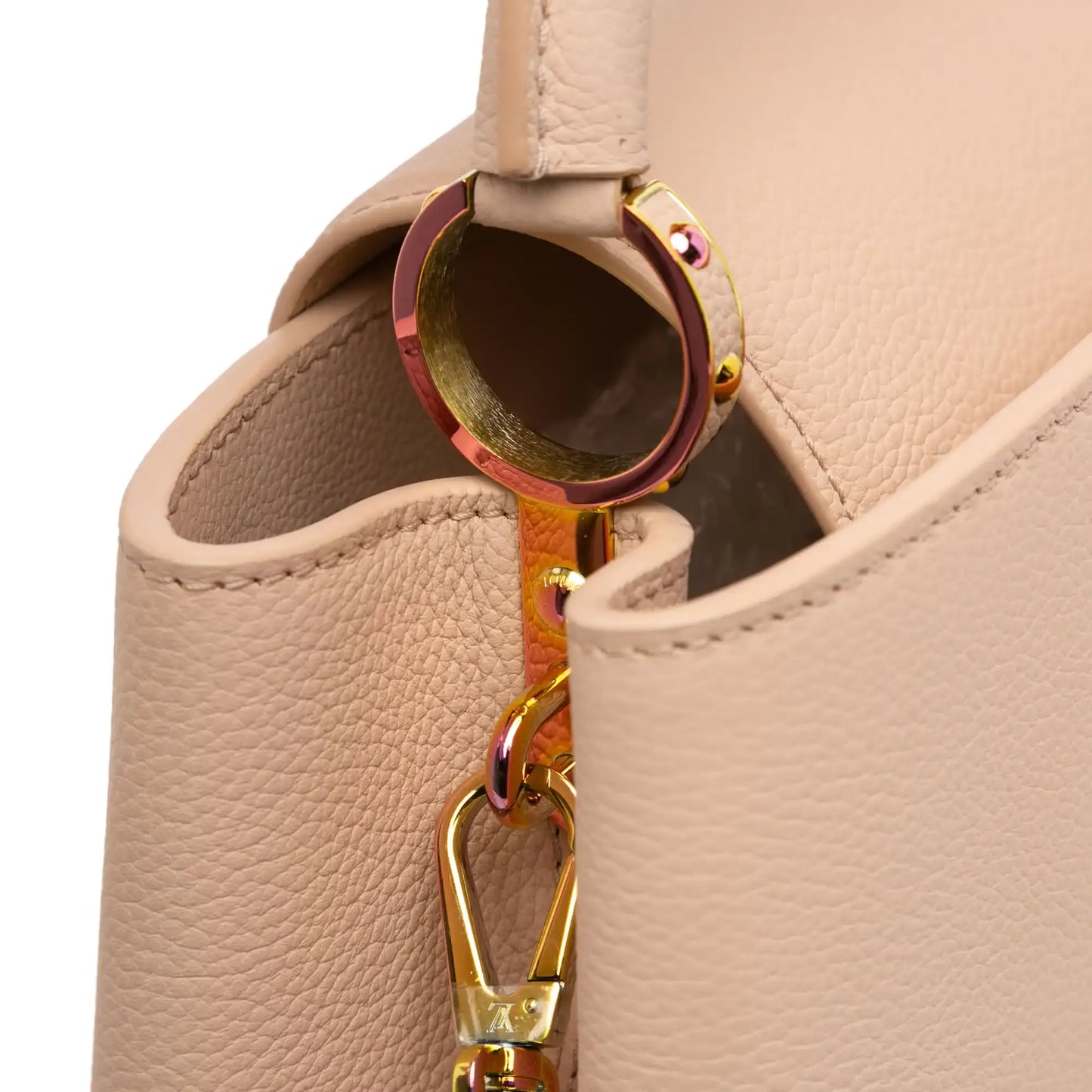 Louis Vuitton Grained Calfskin Capucines East West MM