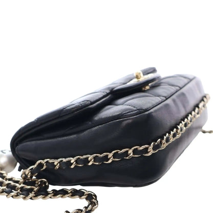 Chanel Small Quilted Lambskin My Precious Pearls Chain Flap
