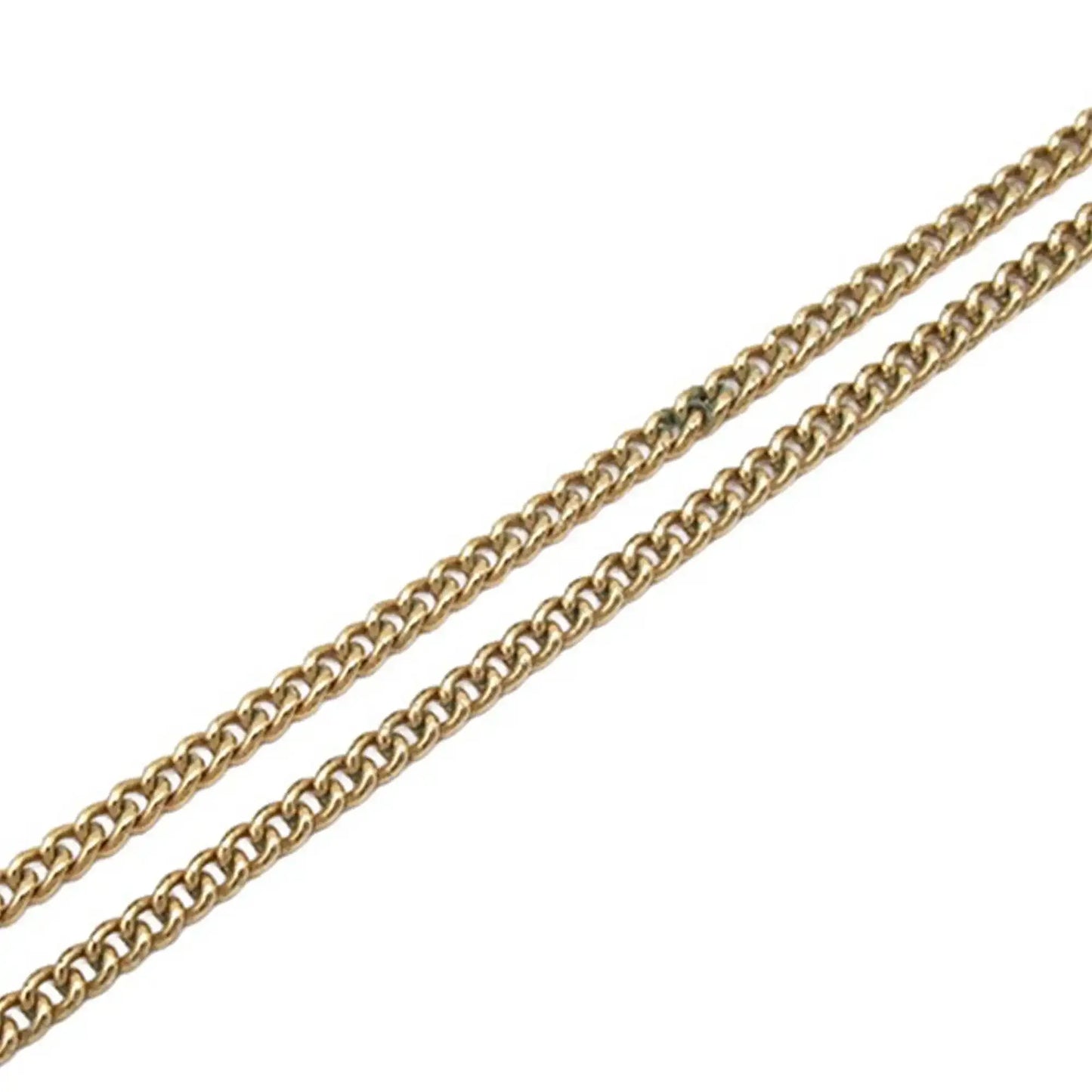 Chanel CC Gold Plated Round Pendant Necklace