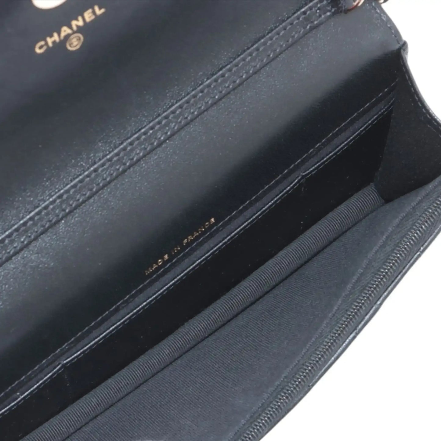 Chanel CC Quilted Lambskin and Patent Flap Phone Holder