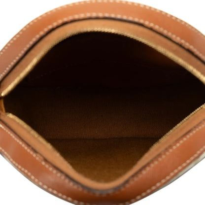 Celine Triomphe Coated Canvas Round Purse on Strap